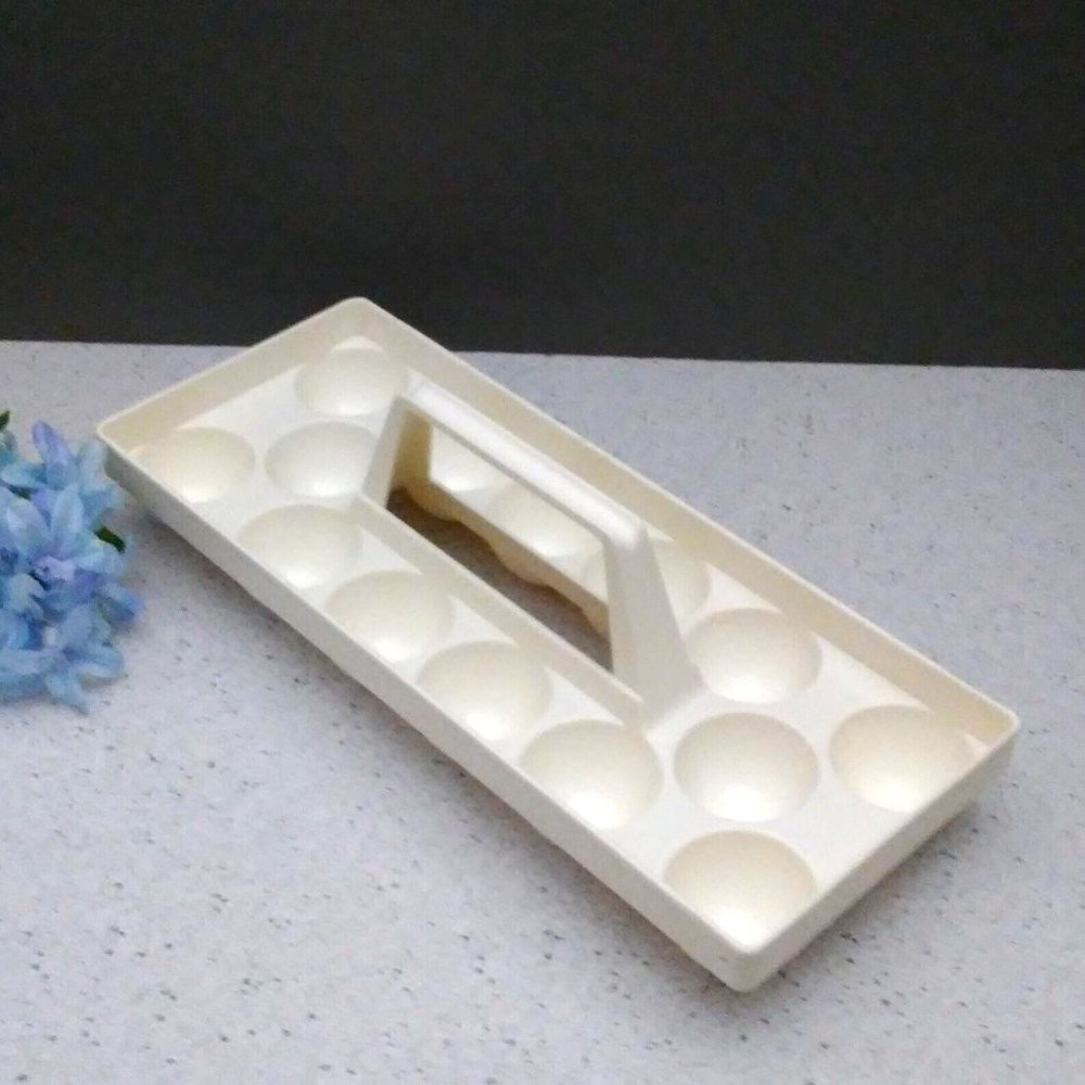 14 Egg Carrier with Handle Portable Tray Crafts Art